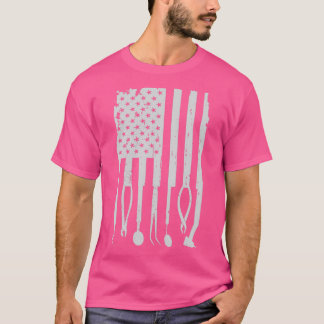 Patriotic Dentist Dental Hygienist American Flag T T-Shirt