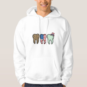 Patriotic Dentist Tooth Vintage Leopard Shirt Desi
