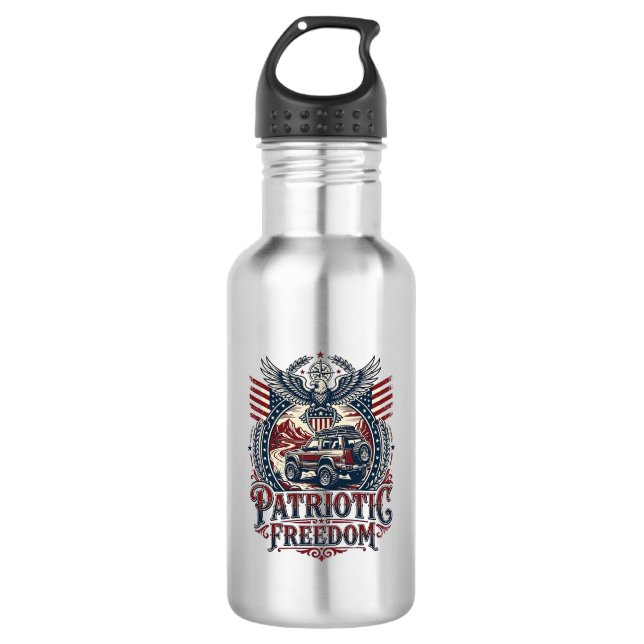 Patriotic Desert Road Explorer 532 Ml Water Bottle (Front)