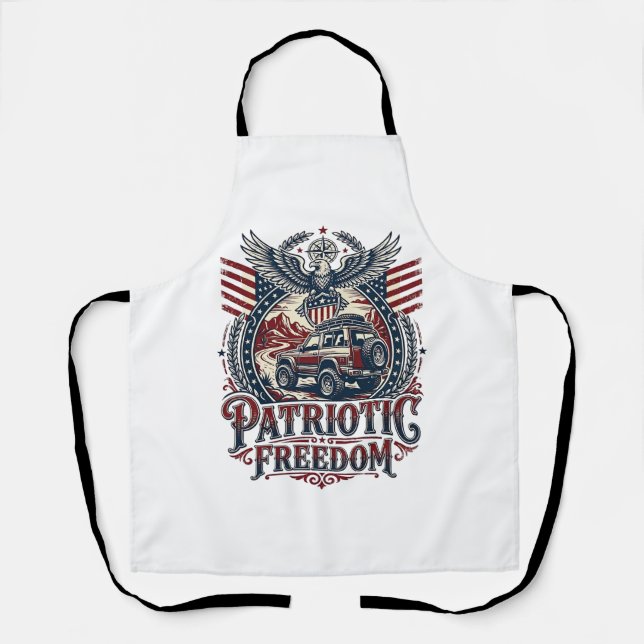 Patriotic Desert Road Explorer Apron (Front)