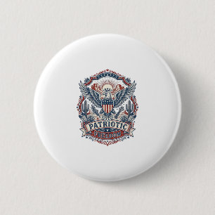 Patriotic Desert Southwest Pride Vector Graphic Te 6 Cm Round Badge