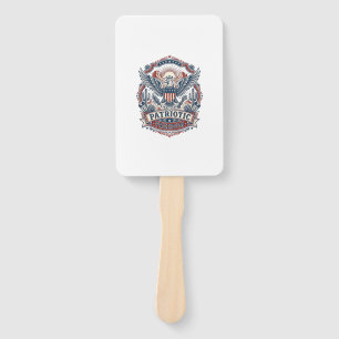 Patriotic Desert Southwest Pride Vector Graphic Te Hand Fan