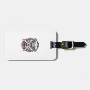 Patriotic Desert Southwest Pride Vector Graphic Te Luggage Tag