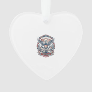 Patriotic Desert Southwest Pride Vector Graphic Te Ornament