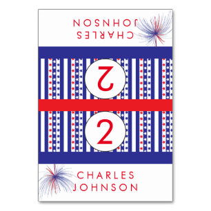 Patriotic Designs Place Cards