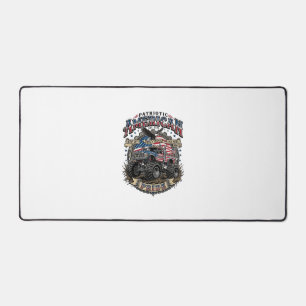 Patriotic Diesel Beast Freedom Monster Truck Heavy Desk Mat