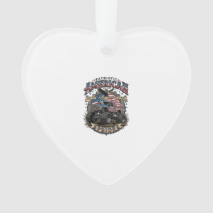 Patriotic Diesel Beast Freedom Monster Truck Heavy Ornament