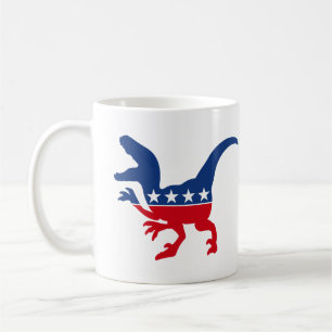 Patriotic Dinosaur Coffee Mug