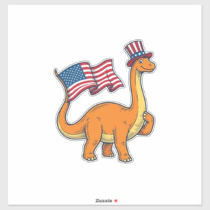Patriotic Dinosaur Flag Vintage Engraving Shirt_1