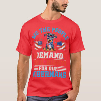 Patriotic Doberman Dog T-Shirt