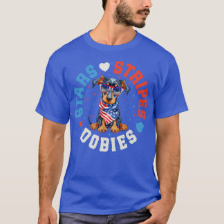 Patriotic Dobie Dog T-Shirt