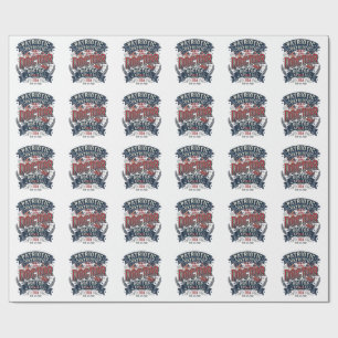 Patriotic Doctor 4th of July Vintage Shirt Design_ Wrapping Paper