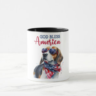 Patriotic Dog-Beagle Mug
