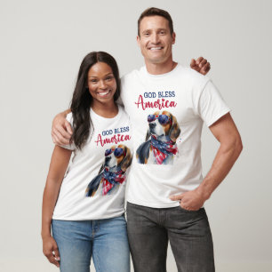 Patriotic Dog-Beagle T-Shirt