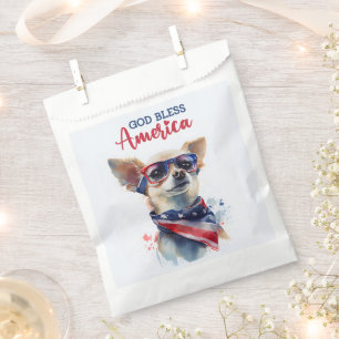 Patriotic Dog-Chihuahua Favour Bags