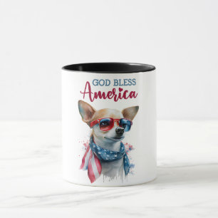Patriotic Dog-Chihuahua Mug