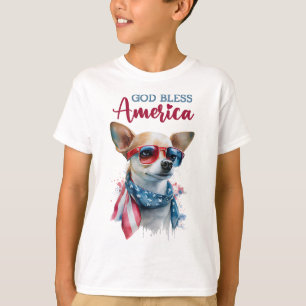 Patriotic Dog-Chihuahua T-Shirt