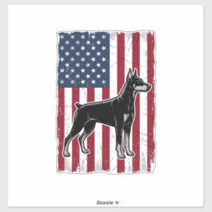Patriotic Dog Flag Vintage Vector Shirt Design_1