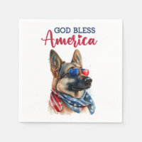 Patriotic Dog-German Shepherd
