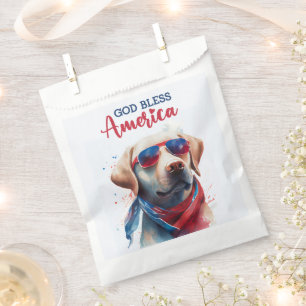 Patriotic Dog-Lab Favour Bags