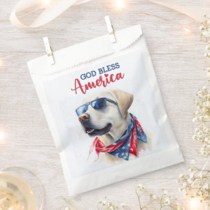 Patriotic Dog-Lab Favour Bags