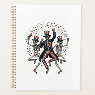 Patriotic Dog Party Like It’s 1776 Vintage Planner