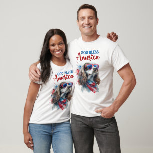 Patriotic Dog-Spaniel T-Shirt