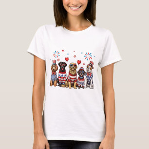 Patriotic Dogs T-Shirt