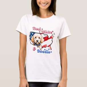 Patriotic Doodle Dog Shirt