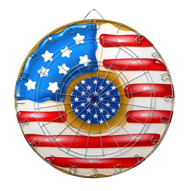 Patriotic Doughnut Dartboard (Front)