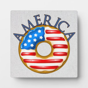 Patriotic Doughnut / Doughnut Plaque