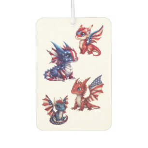 Patriotic Dragon Car Air Freshener