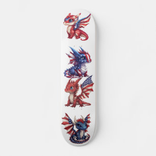 Patriotic Dragon Skateboard
