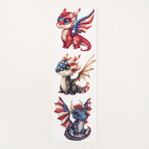 Patriotic Dragon Yoga Mat