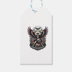 Patriotic Drummer Of Liberty Music Rock Metal Patr Gift Tags