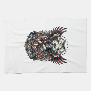 Patriotic Drummer Of Liberty Music Rock Metal Patr Tea Towel