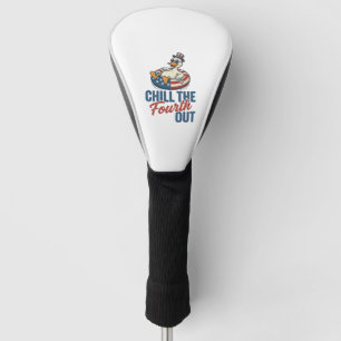 Patriotic Duck Fourth of July Floatie Shirt Design Golf Head Cover