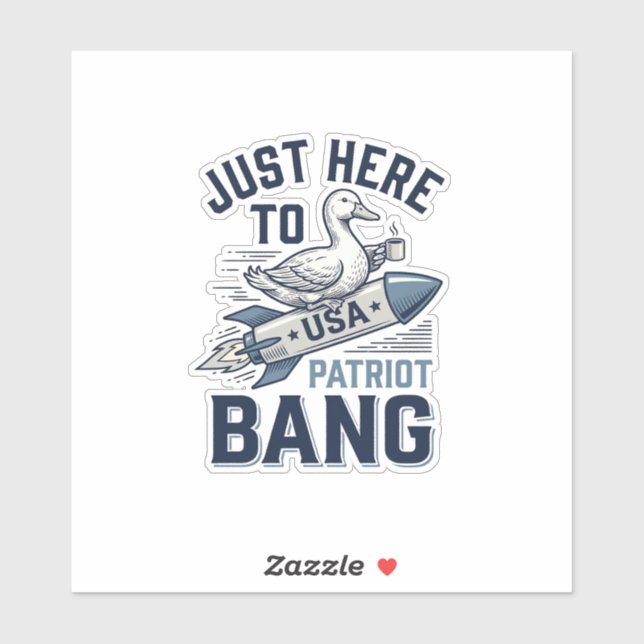 Patriotic Duck Rocket Vintage Vector Shirt Design_ (Sheet)