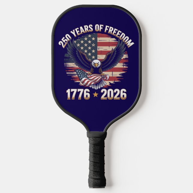 Patriotic Eagle 1776–2026 250 Years of Freedom  Pickleball Paddle (Front)