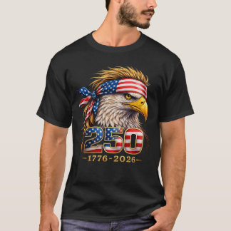 Patriotic Eagle 250 American Graphic T-Shirt