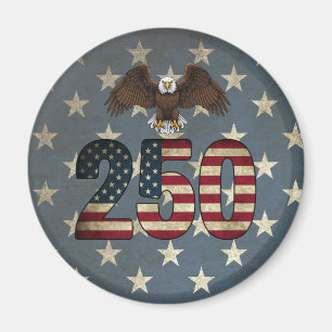 Patriotic Eagle 250 USA Semiquincentennial Magnet