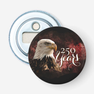 Patriotic Eagle 250 Years Button Bottle Opener