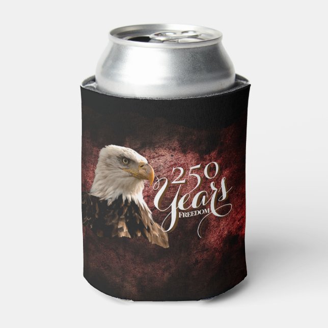 Patriotic Eagle 250 Years Can Cooler (Can Front)