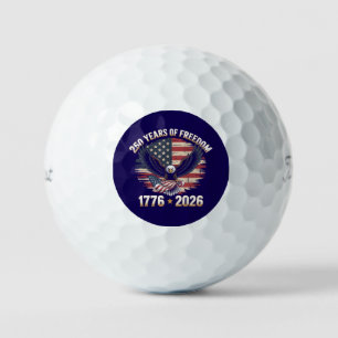 Patriotic Eagle 250 Years of Freedom  Golf Balls