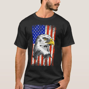 Patriotic Eagle 4th of July USA American Flag 1 T-Shirt