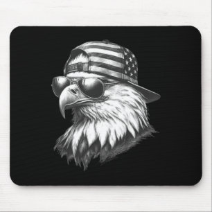 Patriotic Eagle 4th Of July Usa American Flag  Mouse Mat