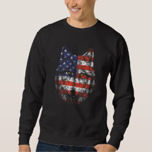 Patriotic Eagle 4th Of July Usa American Flag Sweatshirt