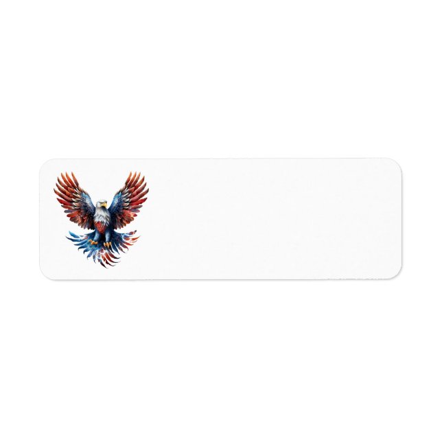 Patriotic Eagle Address Labels (Front)
