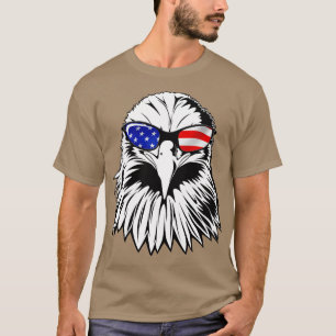 Patriotic Eagle America 4th of July American Flag  T-Shirt