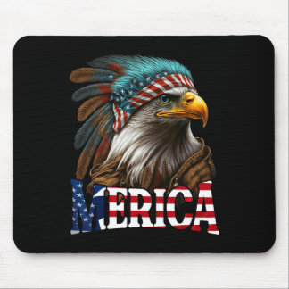 Patriotic Eagle American Flag 4th Of July Merica 1 Mouse Mat